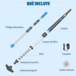 LIMPIAFONDOS SPA BATERIA RECARGABLE CON CEPILLOS BAEZA
