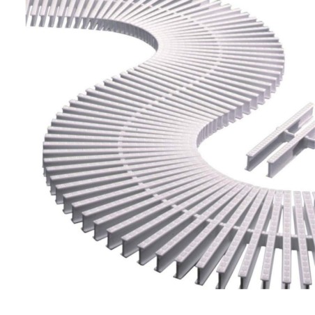 MODULO REJILLA REBOSADERO CURVO 295 MM 00222 ASTRAL